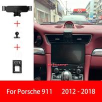 Car Phone Holder GPS Navigation For Porsche 991 992 997 2012-2023 Adjustable Rotating Phone Holder Base Car Interior Accessories Porsche 12-18 Black