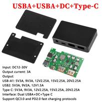 QC2.0 3.0 PD2.0 3.0 Solar Fast Charging Module USB+Type C+DC DIY Regulator Charger Suitable for Mobile Phones Computers Drones
