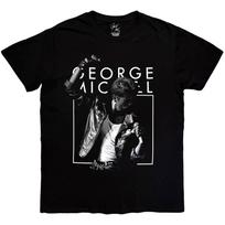 George Michael BandW Faith Official T-Shirt Mens Unisex 140 gray