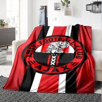 1pc Ajax FC Blanket, Gift, for Men and Women, Soft Blanket, Good for Sofa Bed Couch Travel, Lightweight Flannel Blanket 80cmx120cm