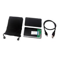 USB 2.0 to 1.8 inches 40-pin Enclosure External HDD Adapter Case black