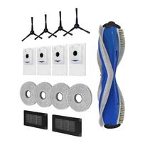 Side Brush Roller for Brush Filter Dust Bag Mop Cloth Set for Bosch Spotless Max BCRDW3B BCRDW3BAB BCRDW3BX Vacuum A