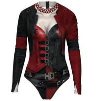 Deadpool, Wolverine, Panther, Spider-Man, Skeleton, Joker Armor Collection cos Swimsuit Tights Cartoon 2XL black