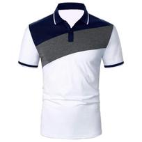 Casual essential! Short-sleeve polo shirt, stylish and versatile. L gray
