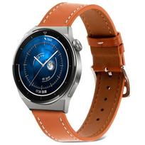 For Huawei Watch GT 3 Pro 22mm Plain Weave Genuine Leather Watch Band For Huawei Watch GT 3 Pro 22mm blue
