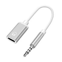 USB C To Aux Audio Dongle Cable 3.5mm Jack Converter Type-C Converter Earphone Adapter 3.5mm Male To Type-C Female Headphone balta