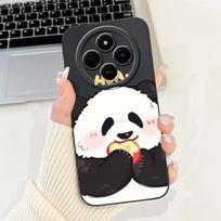 For Xiaomi Redmi 14C Case Poco C75 Cover 2024 Cute Panda Rabbit Cartoon Soft Matte Silicone Back Cover For Redmi14C PocoC75 Case Poco C75 4G gray