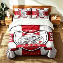 AFC Ajax (1) 3pc set suitable for master bedrooms soft and comfortable an ideal gift for family and friends Includes one duvet cover and two pillowcas 140cmx200cm