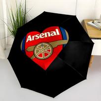Arsenal Football Club Crest Automatic Umbrella with 8-Rib Sturdy Construction Perfect for Outdoor Adventures Fashion Lovers Best for Christmas sans