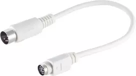 ShiverPeaks BASIC-S PS/2 klaviatūros adapterio kabelis BS78396, 0,5 m, 5-pin DIN kištukas – 6-pin Mini-DIN lizdas