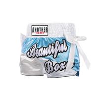 Muay Thai Shorts Men Women Training MMA Boxing Kickboxing Gym Fitness Fight Wear XS gray