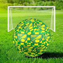 Norwich City Football Club Crest Soccer Ball Size 5 Soccer Ball, Machine-stitched, Soft and Comfortable, Suitable for Training and Matches Fan Gift Size 5