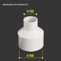 Cyclone Dust Collector Reducing Bushing Set: 50/32, 50/40, 50/63, 50/75