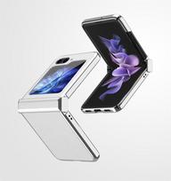 Skirta Samsung Galaxy Z Flip 6 5 4 3 5G prabangi PU odos ličių rašto metalinio rėmo telefono dėklas su dengimu, smūgiams atsparus apsauginis dangtelis For Galaxy Z Flip 6 black