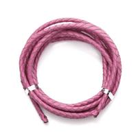 2 jardai/partija 3 4 mm natūralus pintas odinis laidas apyrankių gamybai Karvės odos apvalus siūlas-virvutė karolių gamybai „pasidaryk pats“ papuošalų gamybai 4mm gray