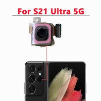Galinė Priekinė Kamera Samsung Galaxy S21 Ultra 5G G998B G998U Priekinė Selfie Galinė Galinės Pusės Kameros Modulis Atsarginės Dalys Telephoto black