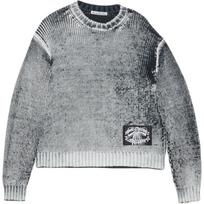 Acne Studios Logo Patch Long Sleeved Knitted Jumper B60322-J83 S gray