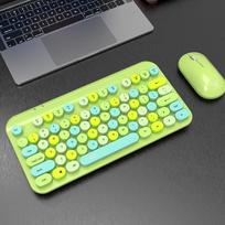 Bamu Bear T93 Retro Wireless Keyboard and Mouse Combo