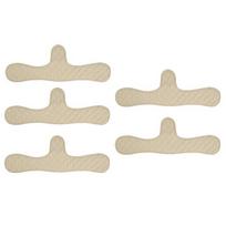 1/5/10Pcs Cotton Bra Liner, Under-Breast Sweat Absorber Pads, Washable Moisture Wicking Boob Pad, Women Sweating Supplies 16cm 5pcs chaki