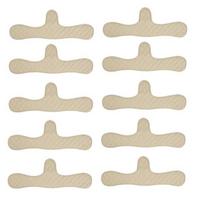 1/5/10Pcs Cotton Bra Liner, Under-Breast Sweat Absorber Pads, Washable Moisture Wicking Boob Pad, Women Sweating Supplies 16cm 10 pcs chaki