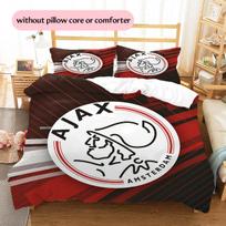AFC Ajax Raštas Patalynės Antklodės Komplektas Namų Dekoras Dovana (1 * antklodės užvalkalas + 2 * pagalvės užvalkalai be šerdies).xwn 200x220cm