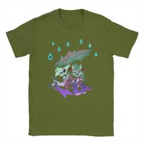 Husk and Angels Dusts Hazbins Hotels T-Shirts for Men  Novelty Cotton Tees Crewneck Short Sleeve T Shirts Gift Idea Clothing 4XL gray