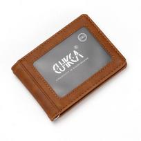 Creative Men's Wallet Card Bag RFID Anti-theft Brush Dollar Clip Fashion Crazy Horse Pattern Card Cover ruda
