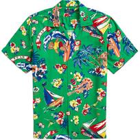 Polo Ralph Lauren Polo Bear-print shirt MNPOWOV1N820770-999 L blue