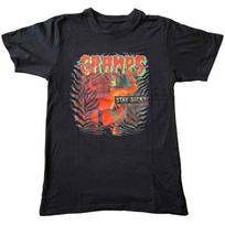 The Cramps T Shirt Stay Sick Band Logo new Official Mens Black L gray