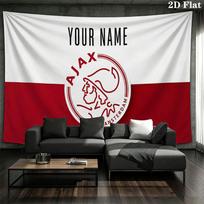 Individualus pavadinimas, AFC Ajax sieninis gobelenas, estetiškas spausdintas audinio pledas, tinkamas miegamajam, svetainei ir namų dekoravimui. 150cm x 200cm