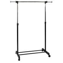 Otto standing coat rack on wheels - single