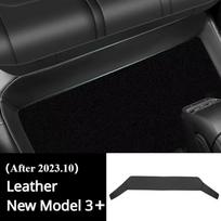 Galinės sėdynės apatinė apsauginė kilimėlis  Skirta Tesla Model Y/3/3 Highland 2024 2025 Odinis apvadas Sėdynės apsauga nuo nešvarumų Kojų smūgių apsauga Priedai black