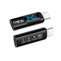 USB4 vaizdo adapteris 240W su įtampos stebėjimu, 40G pilnos funkcijos Type-C - Išskirtinai grįžtantiems klientams juoda