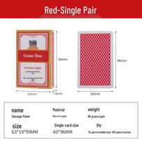 Premium Linen Texture Poker Cards for Guandan, Large Print, 100 Decks white