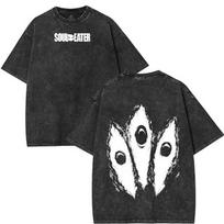 Soul Eater Retro Vintage Unisex Anime Manga Heavyweight Cotton T-shirt L black