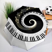 Spalvotos muzikos natos skėtis, automatiškai atidaromas/uždaromas, tvirtas geležinis rėmas ir 8 šonkaulių konstrukcija, skėtis moterims ir vyrams, Kalėdinės dovanos