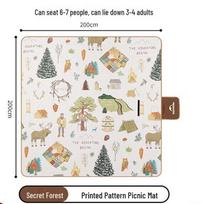 NatureHike Printed Outdoor Camping Picnic Mat beige