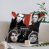 Oasis Band Pillow Cover For Bedroom Room And Living Room Sofa Decorative Cushion Cover 16x16Inch