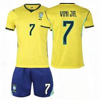 2026 Brazilijos Futbolo Marškinėliai Geltoni #7 28 yellow