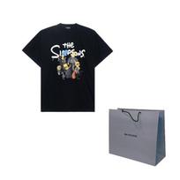 Balenciaga x The Simpsons SS22 Marškinėliai Vyriški Juodi 676589TLVG71000 1-Original Gift Bag juoda