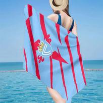 Celta Vigo Crest Design Microfiber Beach Towel, Lightweight And Quick-Dry, for Summer Travel, Beach Essential, Swimming Pool 70cmx140cm(27x55inch)