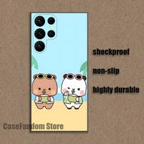 Cute BuBu DuDu Phone Case For Samsung S26,S25,S24,S21,S22,S23,S30,Ultra,S20,Plus,Fe,Lite,5G Black Cover Samsung S24 black