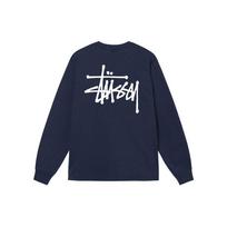 Stussy Basic ilgomis rankovėmis marškinėliai SS22 1994762 L black