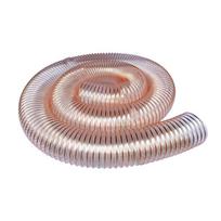 PU Polyurethane Steel Wire Dust Hose white