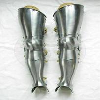 Medieval Leg Armor Set ,Plate Legs, Cuisses with Poleyns and Greaves Best Halloween Gift gray
