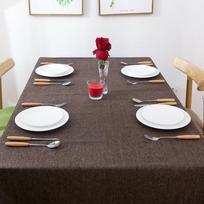 Paprasta vandeniui atspari paprasta staltiesė vientisos spalvos Padoraus pilka staltiesė Vestuvių namų dekoravimui banketų stačiakampio formos užtiesalas 130x220cm kava