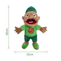 40-60cm Didelis Jeffy Berniukas Rankų Lėlė Pliušiniai Žaislai Nuimamas Vaikų Minkštas Lėlė Pokalbių Šou Vakarėlio Rekvizitai Lėlė Pliušinis Žaislas Vaikams Dovanai brown
