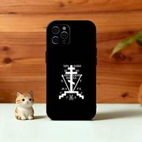 O-Orthdox C-Cross Icon Phone Case For iPhone 17, 16,15,14,13,12,11 Plus,Pro Max, Others Soft Black Cover iPhone16se4
