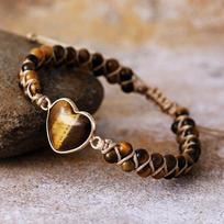 Luxury e-commerce, hot-selling water drop-shaped lapis lazuli natural stone hand-woven winding bracelet adjustable bracelet black