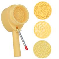 Ice Skin Mooncakes Mold Festival Cake Pastries Mould ABS Dessert Making Tool Hand Press Moon Cakes Mold with 4 Stamp 1